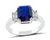 Estate 3.14ct Sapphire 0.51ct Diamond Engagement Ring