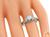 Round Cut Diamond 14k White Gold Engagement Ring