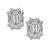 Estate 0.93ct Diamond Illusion Set Stud Earrings