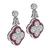 Estate 0.96ct Diamond 0.92ct Ruby Earrings