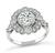 Estate 0.98ct Diamond Platinum Engagement Ring