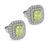 Estate 1.00ct Diamond and Fancy Light Yellow Diamond Earrings