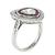 Diamond Ruby Platinum Ring