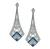 Estate 1.24ct Diamond 0.69ct Sapphire Chandelier Earrings