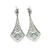 Platinum Diamond Sapphire Earrings