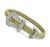 Estate 1.50ct Diamond Gold Belt Buckle Bracelet