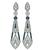 Estate 1.75ct Diamond 1.70ct Sapphire Drop Earrings