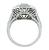 Platinum Diamond Onyx Engagement Ring
