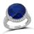 Estate 10.02ct Ceylon Sapphire 2.50ct Diamond Engagement Ring