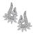 5.50ct Pear Shape Diamond 8.00ct Baguette Round and Marquise Cut Diamond 14k Gold Earrings