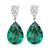 Estate 14.65ct Green Tourmaline 1.65ct Diamond Earrings