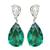 Diamond Tourmaline Gold Earrings