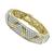 Estate 14.93ct Diamond Two Tone Gold Bangle