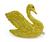 18k Yellow Gold Swan Pin