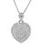 Estate 2.00ct Diamond Heart Pendant Necklace