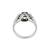 Platinum Diamond Onyx Engagement Ring