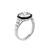 Diamond Onyx Engagement Ring