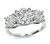 Estate 2.32ct Center Diamond 2.00ct Side Diamond Engagement Ring