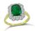 Estate 2.35ct Emerald 0.70ct Diamond Gold Engagement Ring