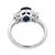 Platinum Diamond Sapphire Engagement Ring