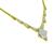 Round Cut Diamond Two Tone 14k Yellow and White Gold Necklace