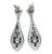 Platinum Diamond Sapphire Earrings