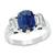 Estate 2.58ct Sapphire Diamond Engagement Ring