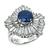 Estate 2.97ct Sapphire 1.75ct Diamond Ring
