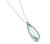 14k Gold Aquamarine Diamond Necklace