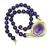 14k Gold Diamond Amethyst Necklace