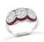 Art Deco 3.04ct Diamond Ruby Anniversary Ring