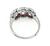 Platinum Diamond Ruby Ring