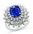 Estate 3.06ct Sapphire 2.01ct Diamond Ring