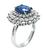 Sapphire Diamond Platinum Ring