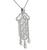 Marquise Baguette and Round Cut Diamond 18k White Gold Pendant