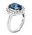 Sapphire Diamond Engagement Ring