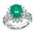 Estate 3.68ct Colombian Emerald 0.83ct Diamond Ring