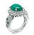 Emerald Diamond Platinum Ring