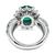 Platinum Diamond Emerald Ring