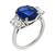 Sapphire Diamond Platinum Ring