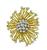 Estate 4.50ct Diamond Gold and Platinum Pin