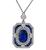 Estate 4.53ct Sapphire 1.20ct Diamond Pendant Necklace