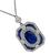 Sapphire Diamond Pendant Necklace