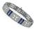 Estate 4.59ct Diamond 7.51ct Sapphire Bracelet