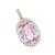 Kunzite Diamond Gold Pendant