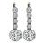 Old Mine and Old European Cut Diamond Platinum and Gold Earrings