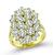 Estate 5.18ct Diamond Gold Cocktail Ring