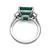 Platinum Diamond Emerald Ring