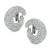 Round Cut Diamond Platinum Earrings