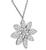 Marquise and Round Cut Diamond 14k White Gold Pendant Necklace